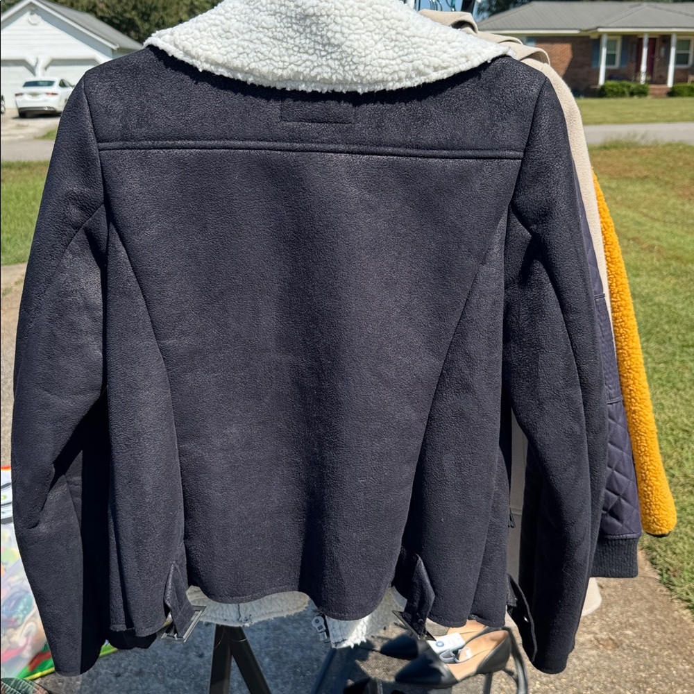 Mossimo Faux Sherpa Moto Jacket - Picture 4 of 5